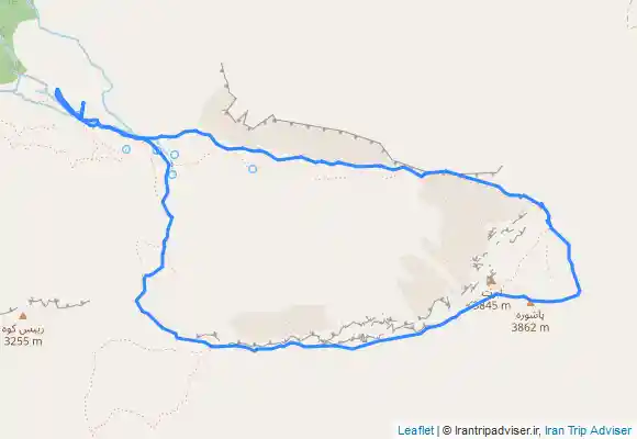 ترک جی پی اس قله پاشوره