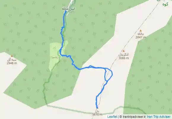 ترک جی پی اس قله یان