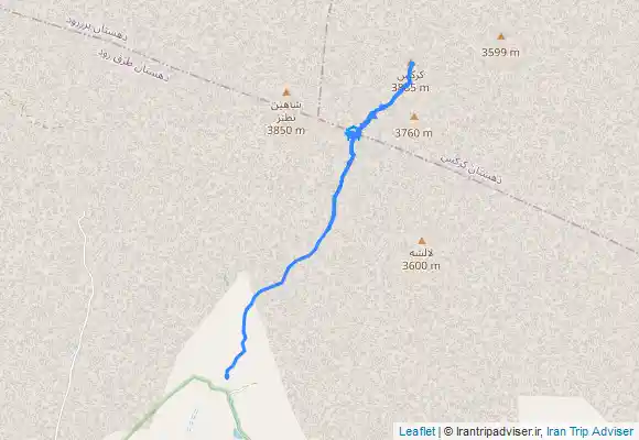 ترک جی پی اس صعود قله کرکس نطنز