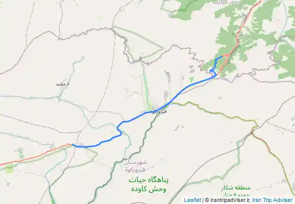 ترک جی پی اس Arvanbeyk Peak from Gadook Mountain Pass - قله اروان بیگ از گردنه گدوک