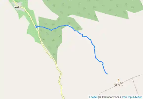 ترک جی پی اس تنگ مروارید به قله قلات گرد