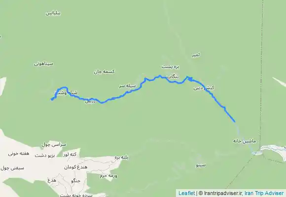 ترک جی پی اس آبشار شیله وشت