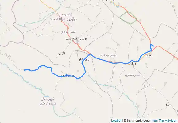 ترک جی پی اس آبشار پونه‌زار