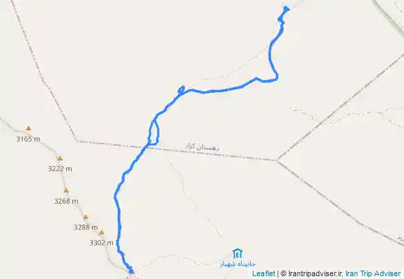 ترک جی پی اس صعود به قله شهباز