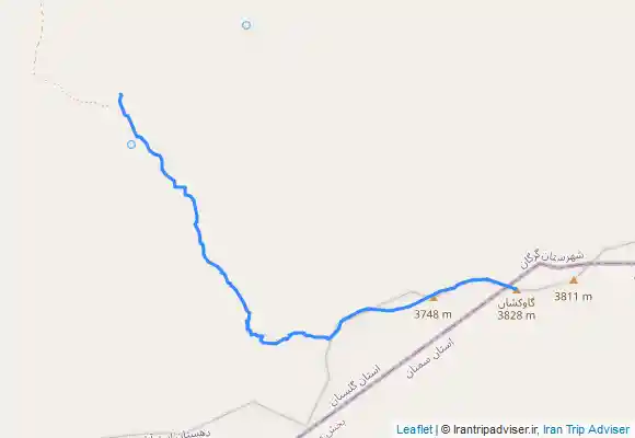 ترک جی پی اس قله گاوکشان از شاهکوه سفلی (سنگ بن)