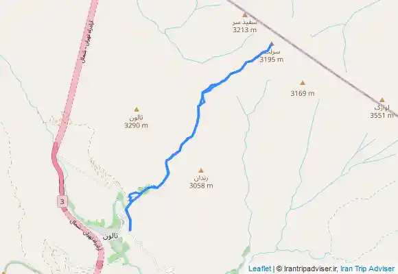ترک جی پی اس Sarlat az Talun - قله سرلت از تالون