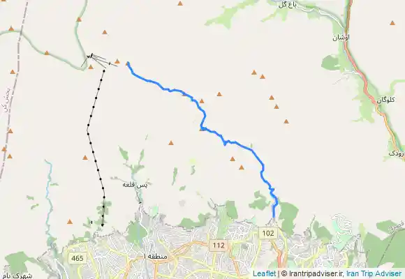 ترک جی پی اس صعود قله توچال با عبور از دره داراباد، آبشار زیبای چال مگس، چشمه آب زندگانی، قله کلکچال