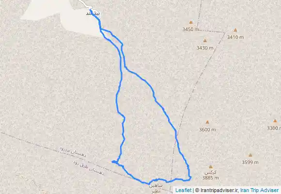 ترک جی پی اس صعود به قله دو لج گر و پیمایش کامل خط الراس شاهین از بیدهند