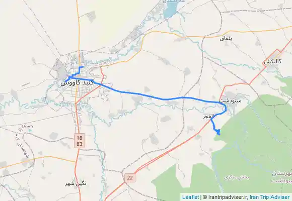 ترک جی پی اس Alqajar - Yūsefābād