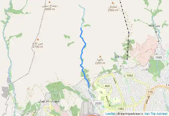 ترک جی پی اس آبشار جوزک jozak Waterfall - آبشار بند عبدالله Bande Abdollah Waterfall - Darakeh