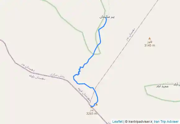 ترک جی پی اس Badr - Vazir قله بدر و وزیر - از قروه روستای پیرسلیمان