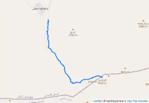 ترک جی پی اس قله گاوکشان استان گلستان