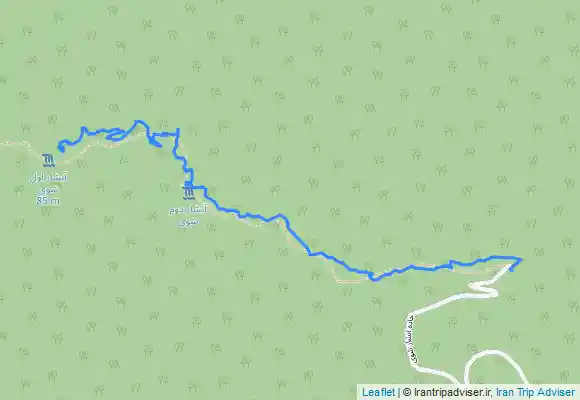 ترک جی پی اس Shevi waterfall