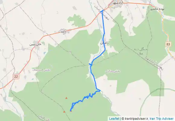 ترک جی پی اس قله قلعه میران (ماران)