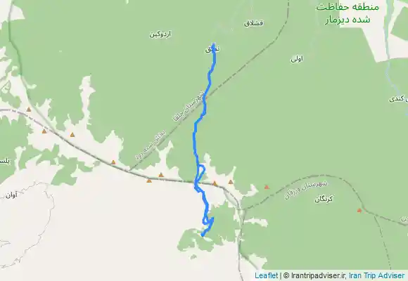 ترک جی پی اس از روستای نمنق به اجاق سیدجبرائیل رفت وبر گشت