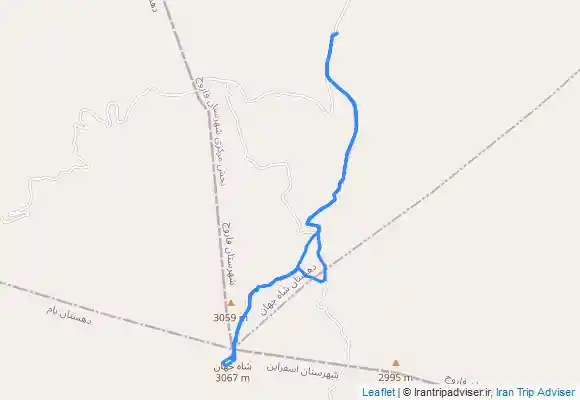 ترک جی پی اس قله شاه جهان از سمت بلقان