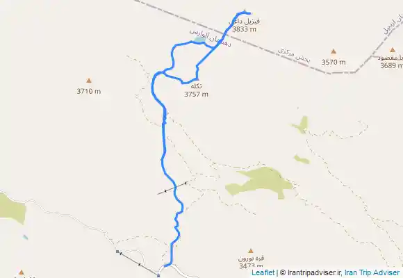 ترک جی پی اس صعود به قله تکله و قیزیل داغ از قلل فرعی سبلان