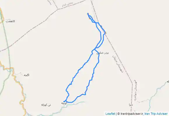 ترک جی پی اس خط الراس قلل چهل چشمه(روستای گوگجه- قله سنگر، قولی زلیخا، گاوه‌لان و شاه نشین - روستای گوگجه