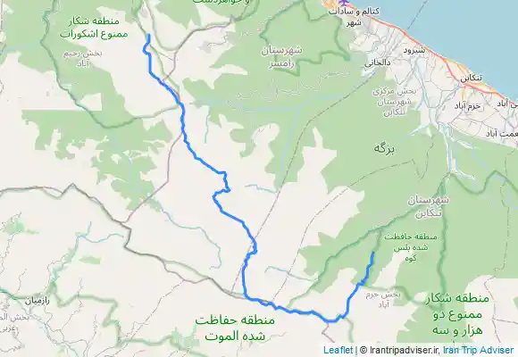 ترک جی پی اس خط‌الراس قله سماموس گیلان به قله سیالان قزوین