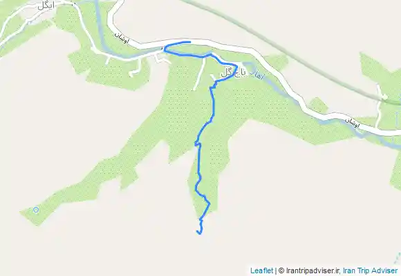 ترک جی پی اس Bāgh Gol waterfall آبشار باغگل فشم