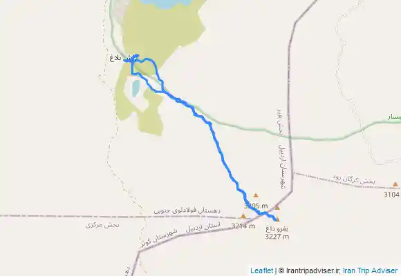 ترک جی پی اس قله ارگنه ( بغرو ) Arganeh ( Baghro ) summit