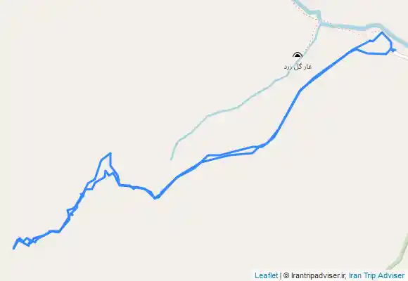 ترک جی پی اس قله گل زرد تا ارتفاع ۳۲۰۰