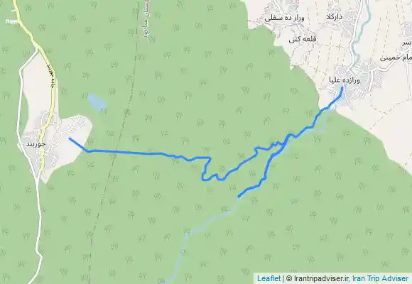 ترک جی پی اس جاده جنگلی ورازده به جوربند (امامزاده نورالدین)