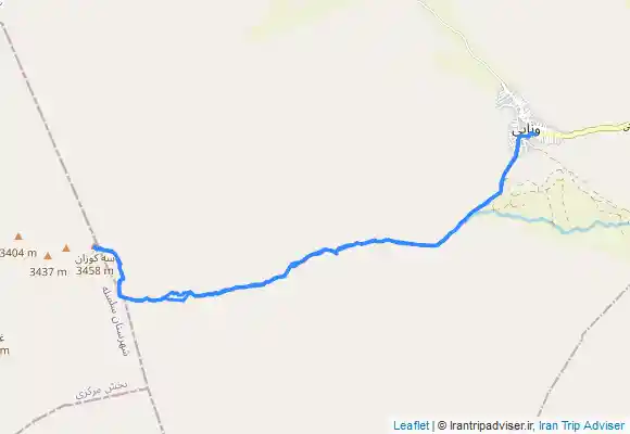 ترک جی پی اس Sekuzan Peak , قله سکوزان