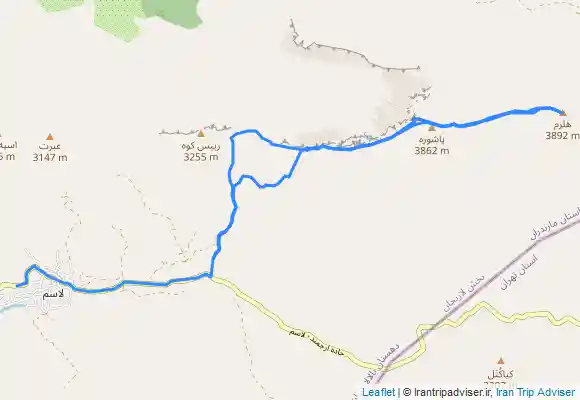 ترک جی پی اس خط الراس ابرت ،پاشوره ، حوض شاه