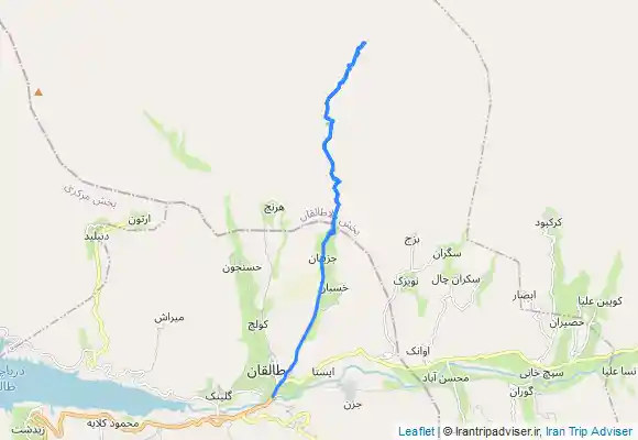 ترک جی پی اس آبشار جزینان