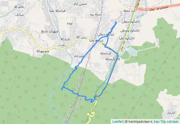 ترک جی پی اس جنگل باغ چاي