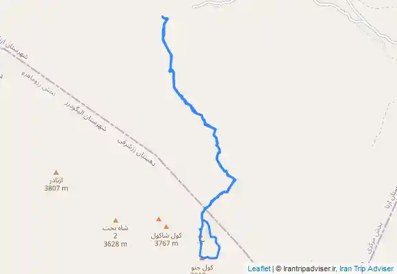 ترک جی پی اس قله کول جنو از کمندان