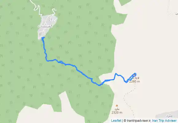 ترک جی پی اس قله امامزاده عباسعلی لاکمر از روستای کمرپشت