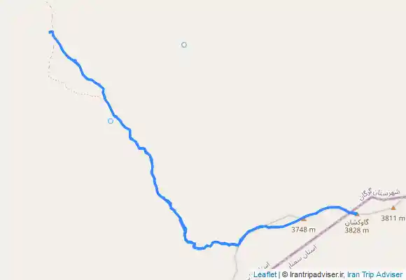 ترک جی پی اس قله گاو کشان از روستای شاه کوه