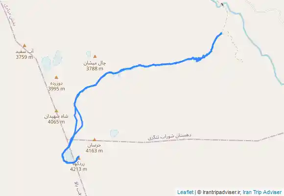 ترک جی پی اس صعود قله کلونچین،بام شهرکرد