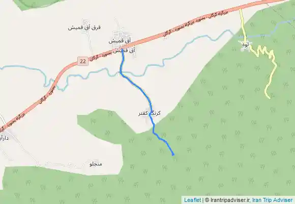 ترک جی پی اس آبشار کرنگ کفتر گالیکش