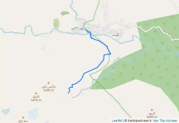 ترک جی پی اس آبشار سیاه چشمان تا روستای دلیر