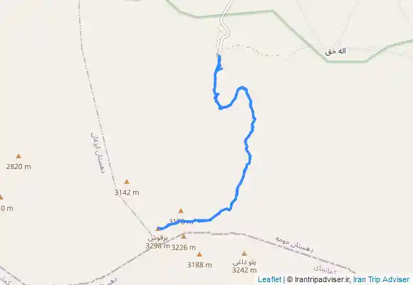 ترک جی پی اس صعود ب قله بزقوش