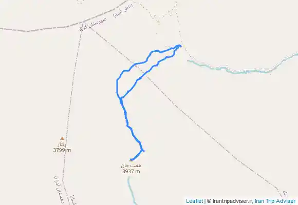 ترک جی پی اس قله هفت خان از ازاد برعسلک