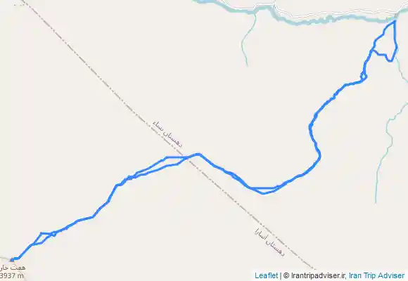 ترک جی پی اس مسیر صعود قله هفت خوان،از آزادبر یال کنار دره لابندان