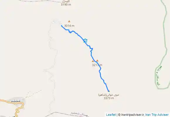 ترک جی پی اس قله حوی خانی شاهو