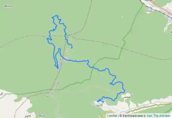 ترک جی پی اس کارمزد به سمت امازاده گزو