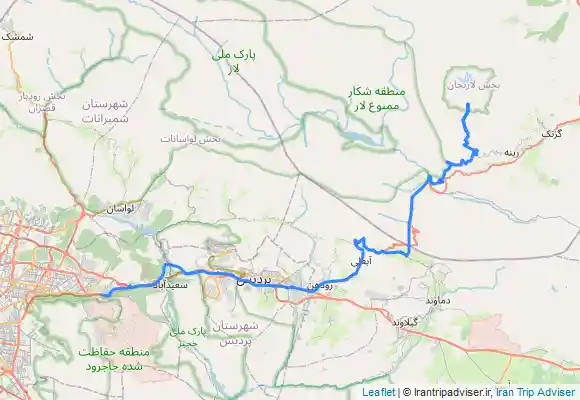 ترک جی پی اس ‘Abbāsābād - Bargah Shelter - بارگاه دوم - Polour - Sorkheh Ḩeşār