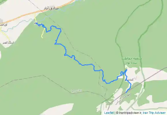 ترک جی پی اس آبشار کندسکوه به لوه