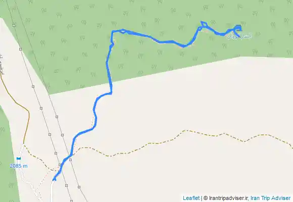 ترک جی پی اس آبشار آلوچال از سرتخت (جنگل ابر)