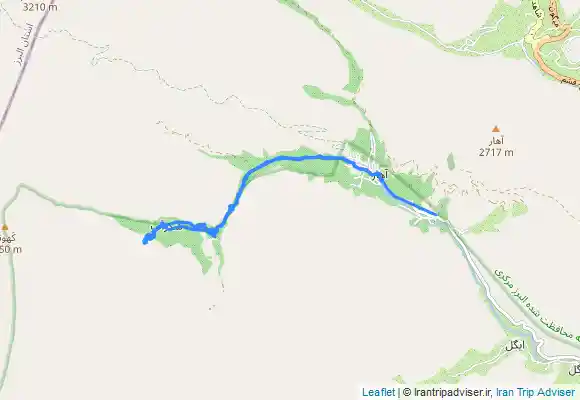 ترک جی پی اس آبشار آهار شكراب