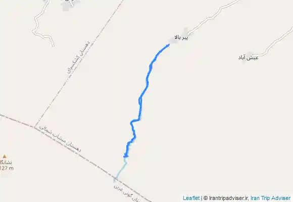 ترک جی پی اس آبشارپیربالا‌منطقه‌مرند