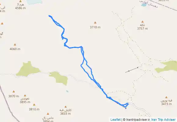 ترک جی پی اس صعود به چوروک قیه و هرم چال