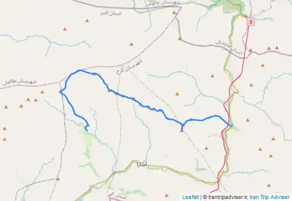 ترک جی پی اس کرچان‌ تا کهار پیمایش از نسا تا کلوان