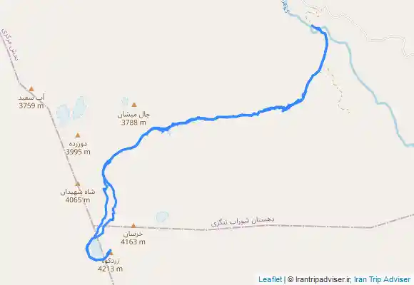 ترک جی پی اس قله کلونچین سیمرغ چهارمهال بختیاری